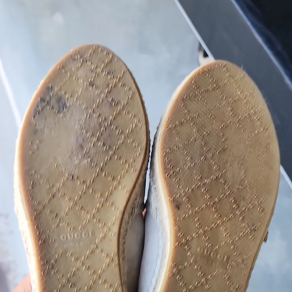 GUCCI GG Canvas And Leather Espadrilles